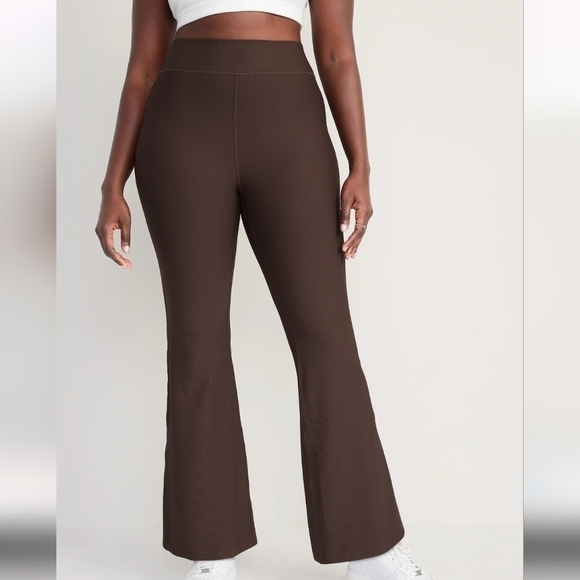 XXL • Old Navy • Extra High-Waisted PowerSoft Rib-Knit Flare Pants - Picture 1 of 3